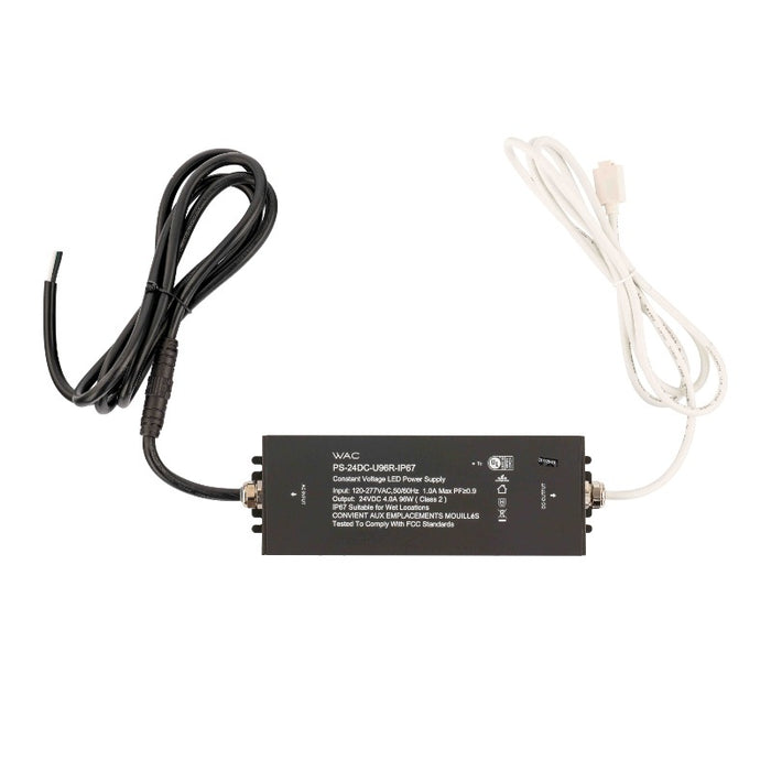 WAC PS-24DC-U96R-IP67 96W 120-277VAC 24VDC Outdoor IP67 Remote Power Supply