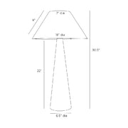 Arteriors PTC39 Chanell 1-lt 31" Tall Table Lamp