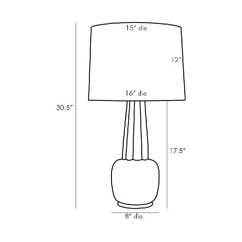 Arteriors 17496 Arlington 1-lt 31" Tall Table Lamp