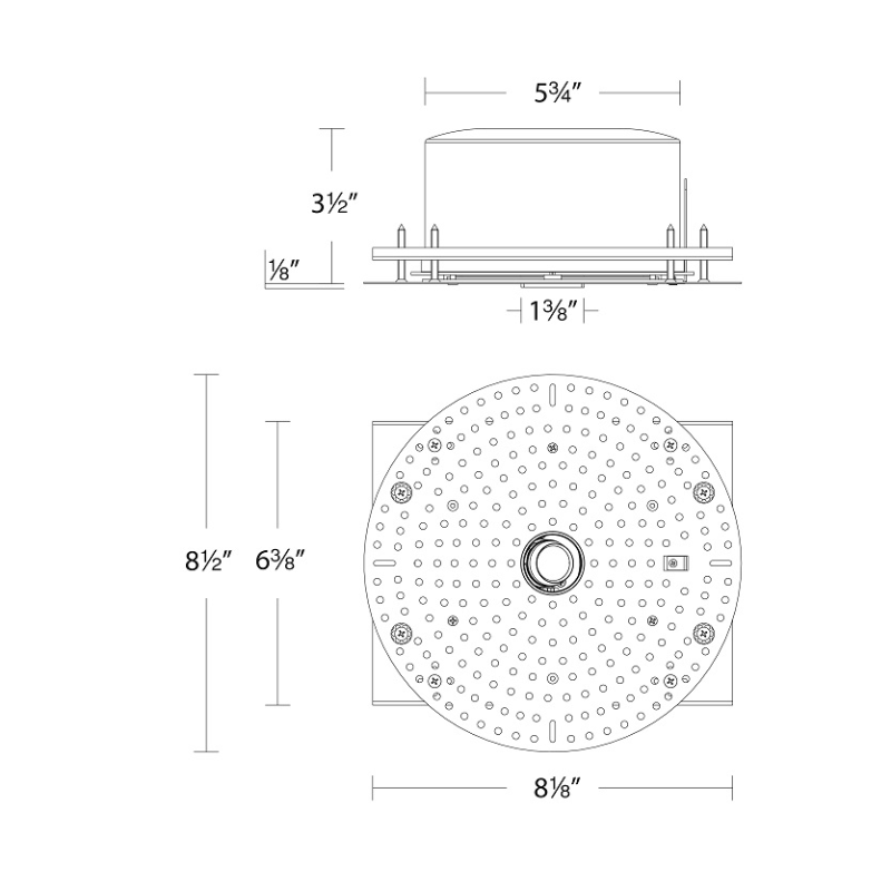 WAC R1ARARL Aether Atomic 1" 11W Round LED Trimless Adjustable Housing