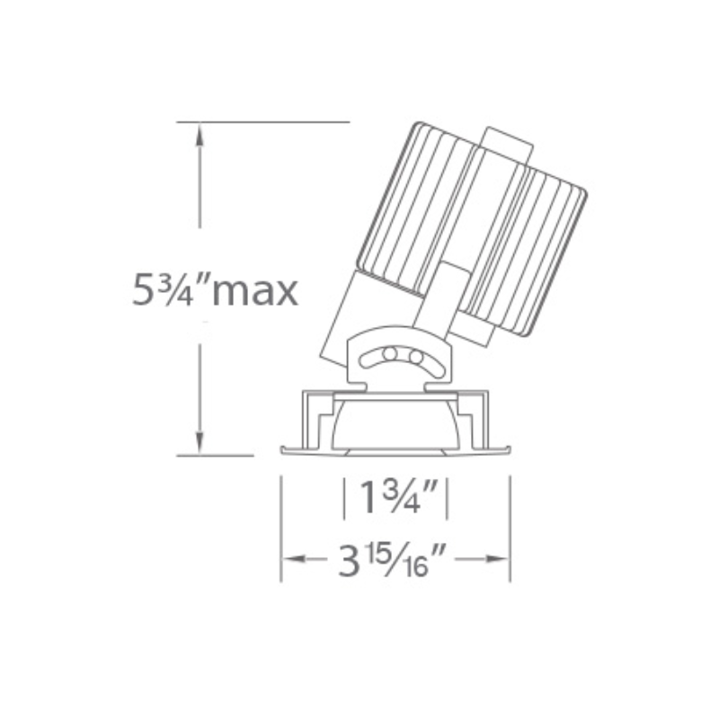 WAC R2RPT Volta 2" Round LED Pinhole Adjustable Trim