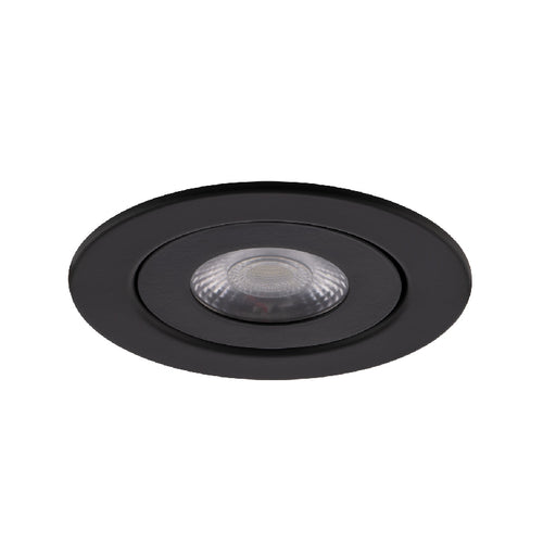 WAC R4ERAR Lotos 4" LED Adjustable Gimbal Trim Canless Downlight, CCT Selectable - Black