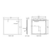Paris Mirror Rectangle 36" x 36" LED Backlit Mirror, 3CCT Selectable