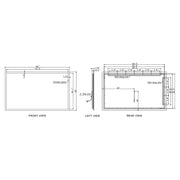Paris Mirror Rectangle 60" x 36" LED Backlit Mirror, 3CCT Selectable