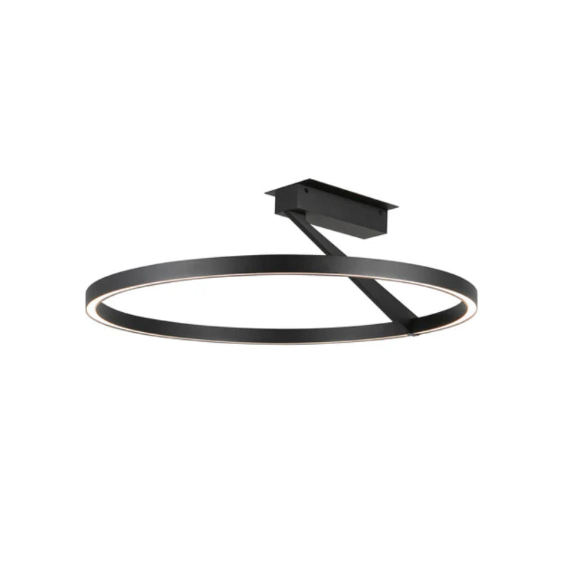 Kuzco SF27724-3WCCT-UNV Roda 1-lt 24" LED Flush Mount, CCT Selectable - Black