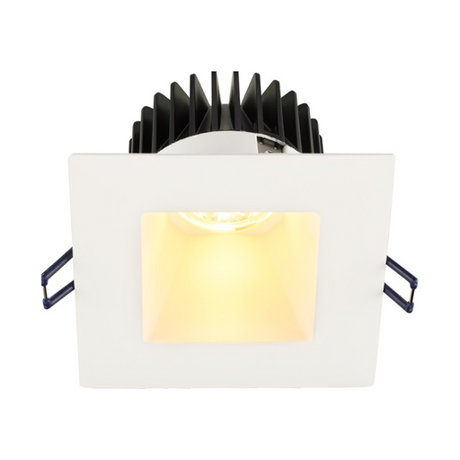 Lotus LD4S-HO 4" 18W LED Square Deep Regressed Plenum Rated Downlight, Dim to Warm 3000-2000K - White/White