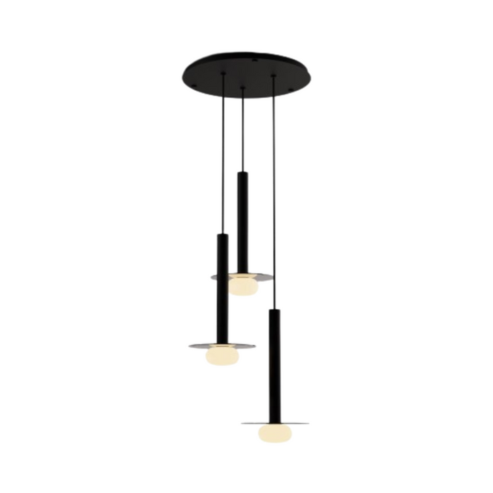Koncept CMP-C3-S-16 Combi LED Pendant, Glass Plate with Frosted Glass Ball
