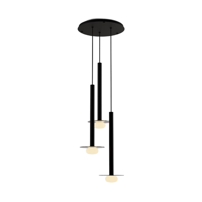 Koncept CMP-C3-S-24 Combi LED Pendant, Glass Plate with Frosted Glass Ball