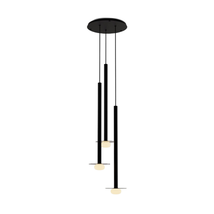 Koncept CMP-C3-S-36 Combi LED Pendant, Glass Plate with Frosted Glass Ball