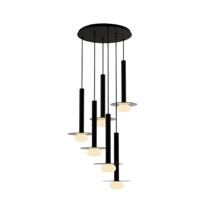 Koncept CMP-C6-S-16 Combi LED Pendant, Glass Plate with Frosted Glass Ball