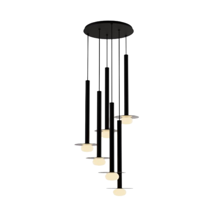 Koncept CMP-C6-S-24 Combi LED Pendant, Glass Plate with Frosted Glass Ball