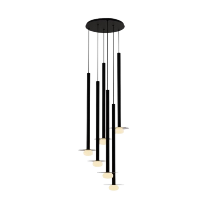 Koncept CMP-C6-S-36 Combi LED Pendant, Glass Plate with Frosted Glass Ball