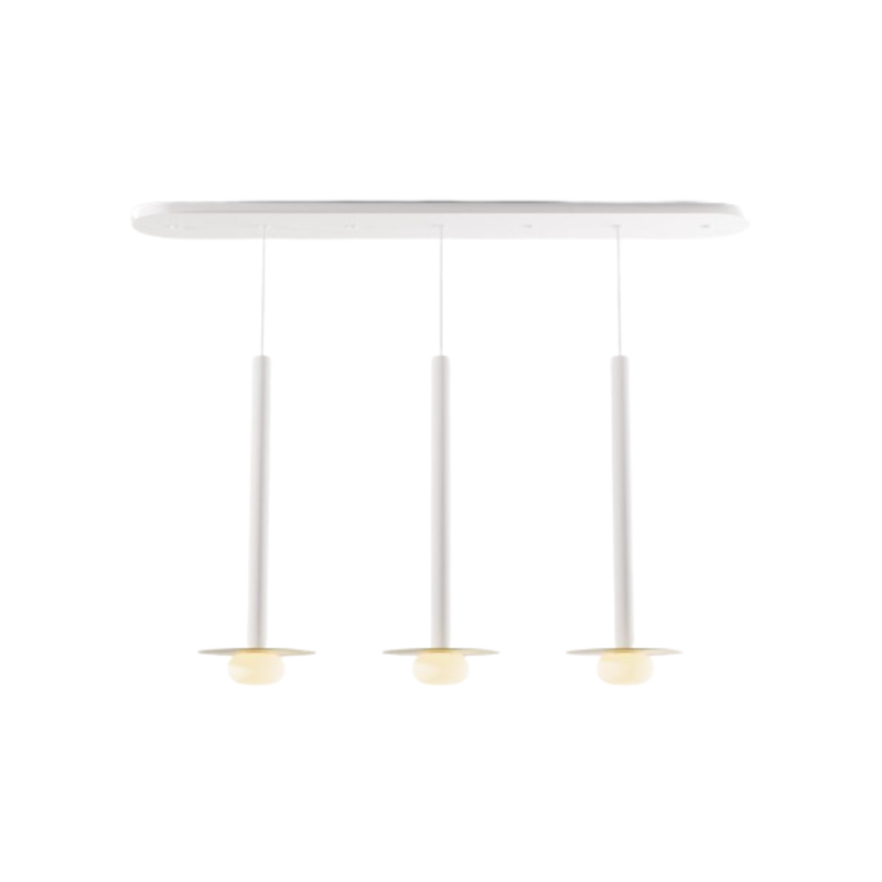 Koncept CMP-L3-S-24 Combi LED Pendant, Metal Plate with Frosted Glass Ball