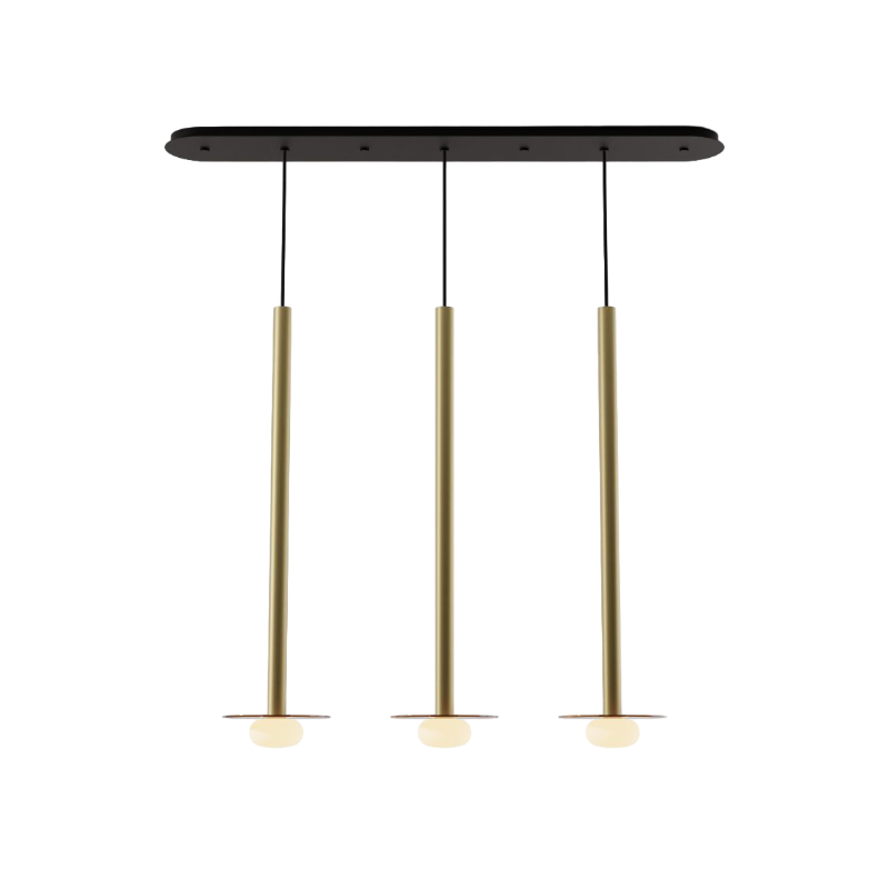 Koncept CMP-L3-S-36 Combi LED Pendant, Glass Plate with Frosted Glass Ball