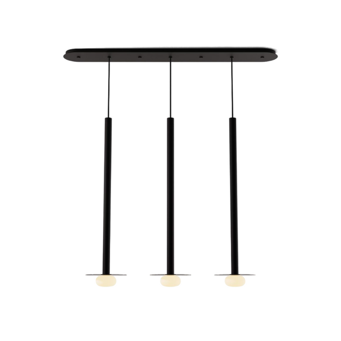 Koncept CMP-L3-S-36 Combi LED Pendant, Glass Plate with Frosted Glass Ball