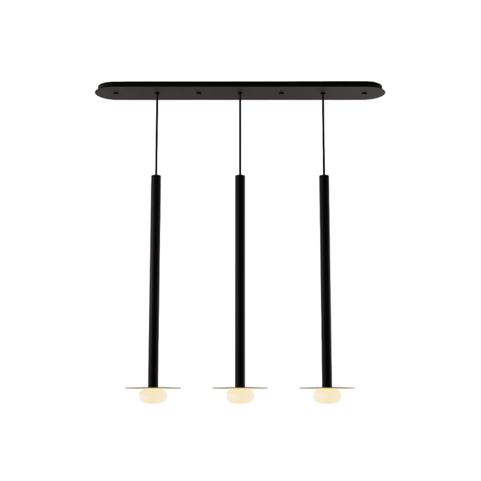 Koncept CMP-L3-S-36 Combi LED Pendant, Metal Plate with Frosted Glass Ball