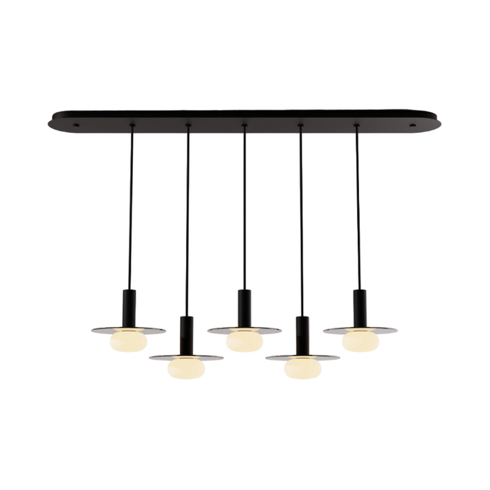 Koncept CMP-L5-S-06 Combi LED Pendant, Glass Plate with Frosted Glass Ball