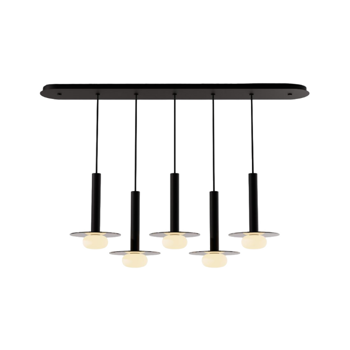 Koncept CMP-L5-S-12 Combi LED Pendant, Glass Plate with Frosted Glass Ball