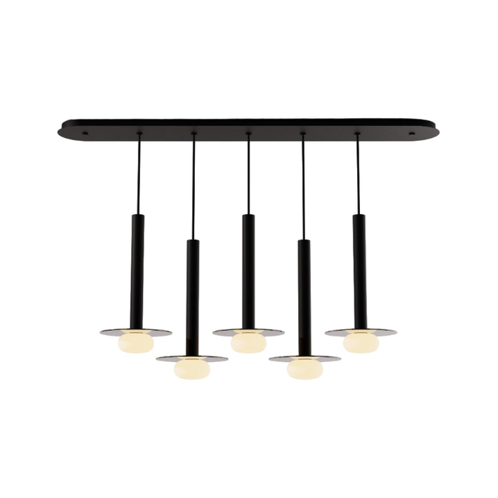 Koncept CMP-L5-S-16 Combi LED Pendant, Glass Plate with Frosted Glass Ball