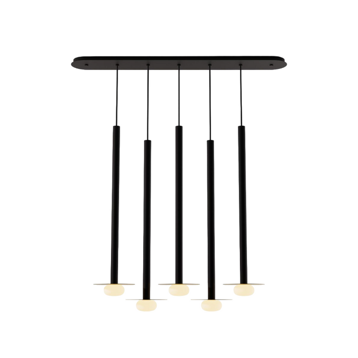 Koncept CMP-L5-S-36 Combi LED Pendant, Metal Plate with Frosted Glass Ball