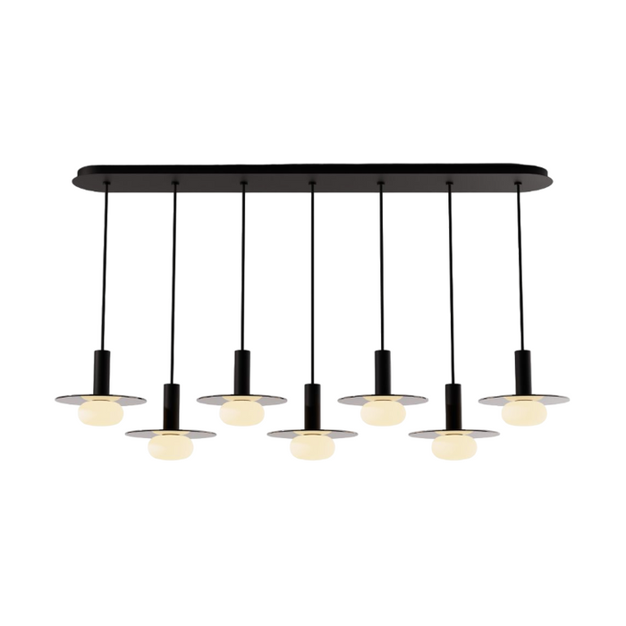 Koncept CMP-L7-S-06 Combi LED Pendant, Glass Plate with Frosted Glass Ball