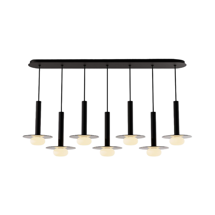 Koncept CMP-L7-S-12 Combi LED Pendant, Glass Plate with Frosted Glass Ball
