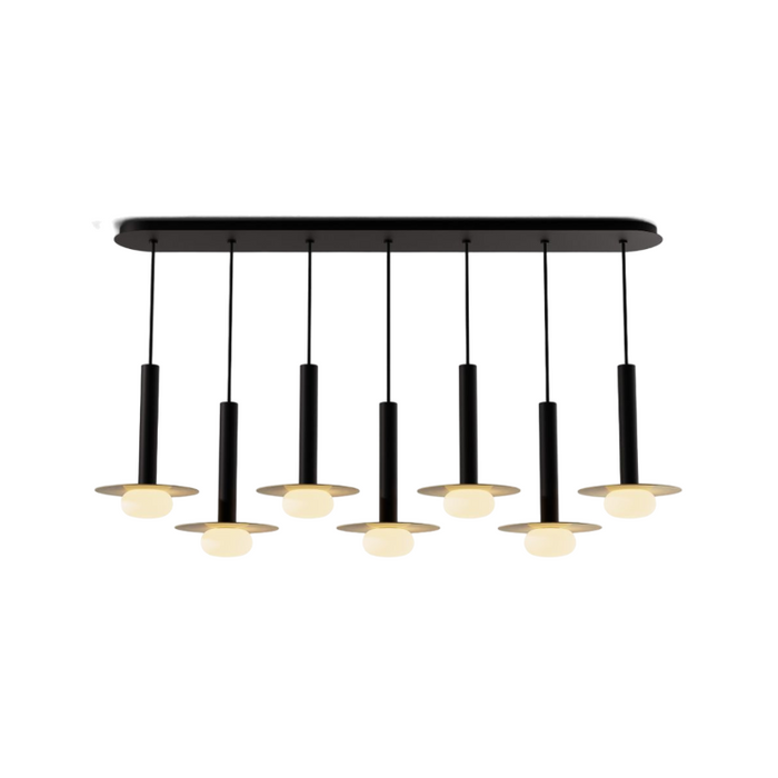 Koncept CMP-L7-S-12 Combi LED Pendant, Metal Plate with Frosted Glass Ball