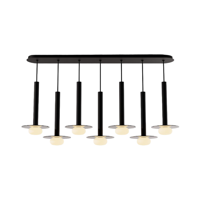 Koncept CMP-L7-S-16 Combi LED Pendant, Glass Plate with Frosted Glass Ball