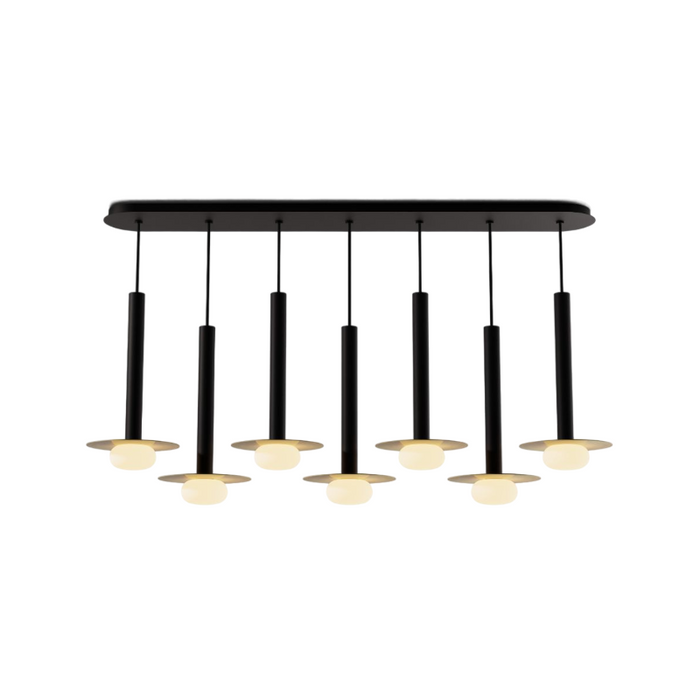 Koncept CMP-L7-S-16 Combi LED Pendant, Metal Plate with Frosted Glass Ball