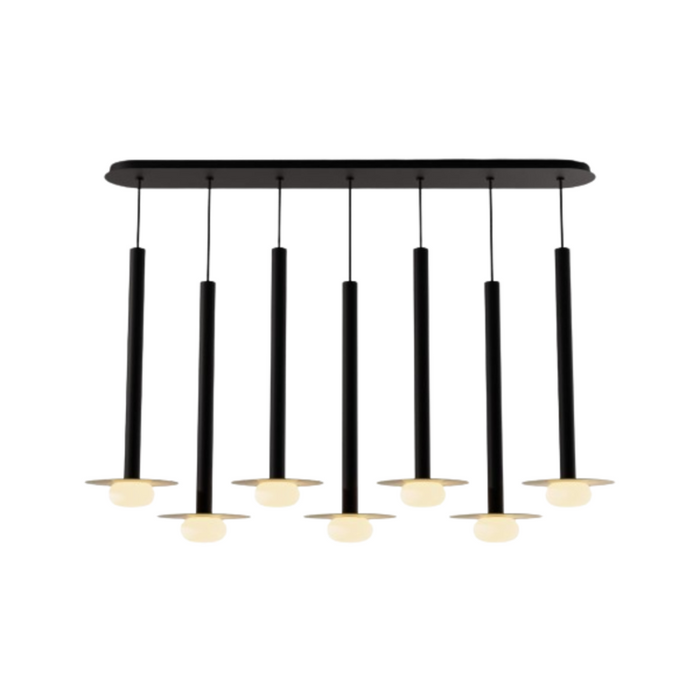 Koncept CMP-L7-S-24 Combi LED Pendant, Metal Plate with Frosted Glass Ball