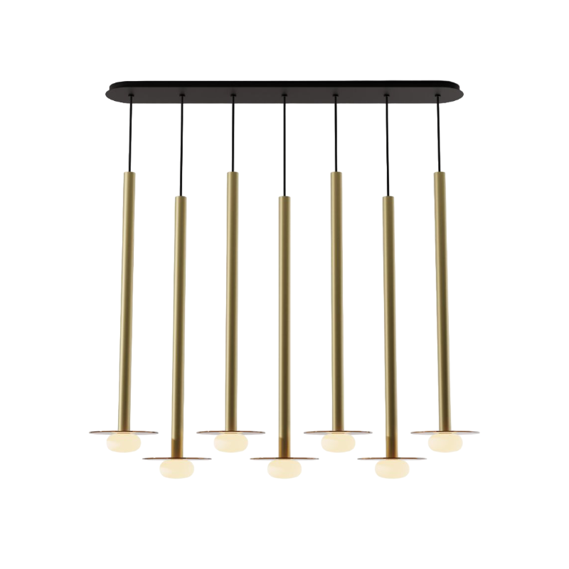 Koncept CMP-L7-S-36 Combi LED Pendant, Glass Plate with Frosted Glass Ball