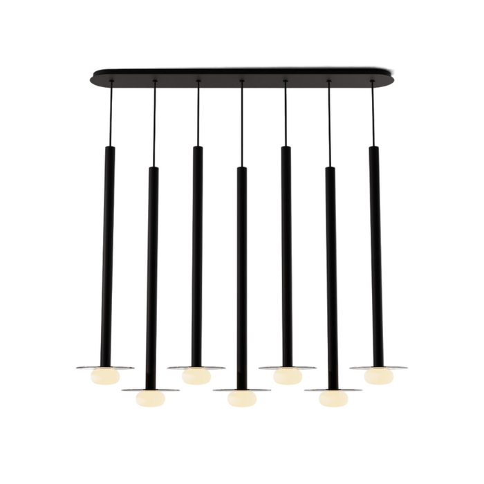 Koncept CMP-L7-S-36 Combi LED Pendant, Glass Plate with Frosted Glass Ball