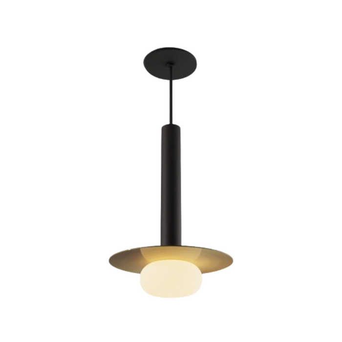 Koncept CMP-S1-S-12 Combi LED Pendant, Metal Plate with Frosted Glass Ball