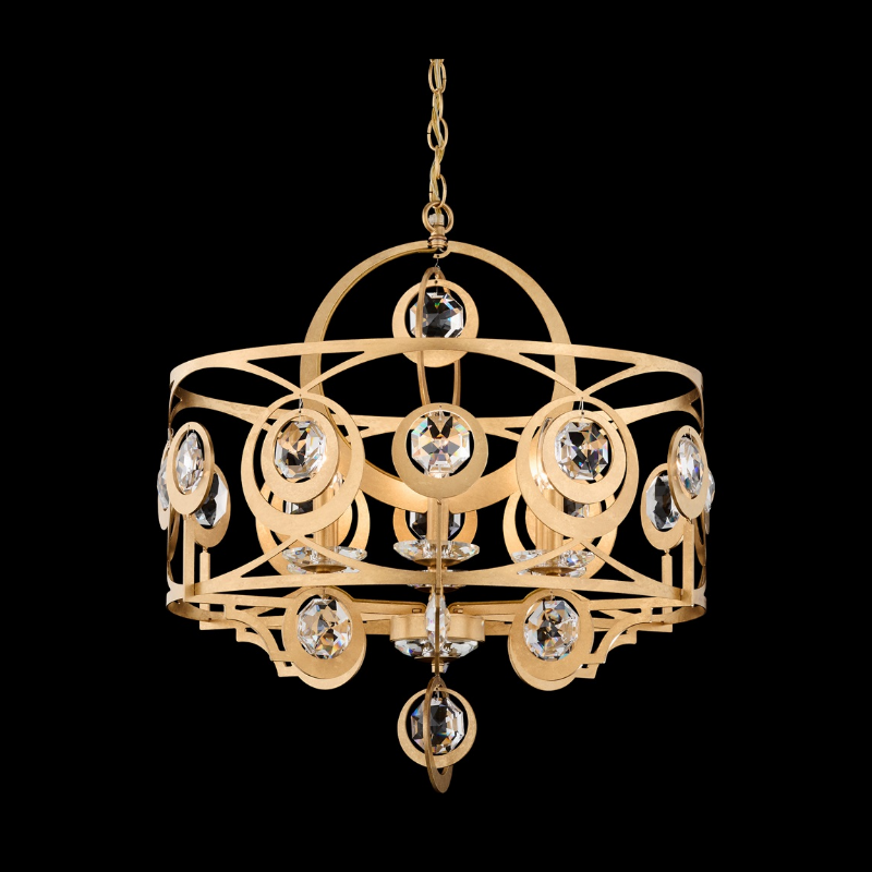 Schonbek S10506 Gwendolynn 6-lt 25" Chandelier - French Gold
