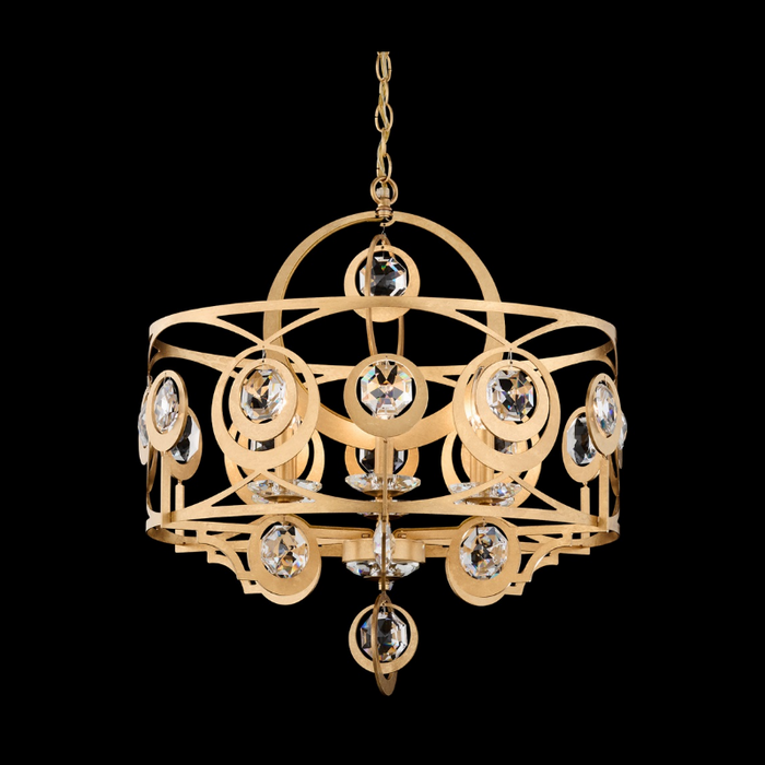 Schonbek S10506 Gwendolynn 6-lt 25" Chandelier - French Gold