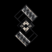 Schonbek S23518 Diamonta 3-lt 18" Tall LED Wall Sconce, CCT Selectable - Black