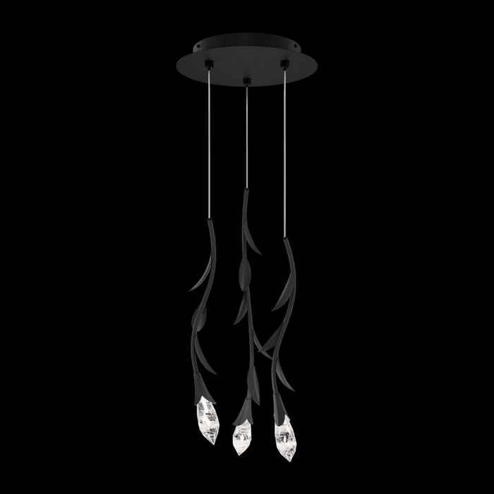 Schonbek S2403 Secret Garden 3-lt 12" LED Pendant - Black