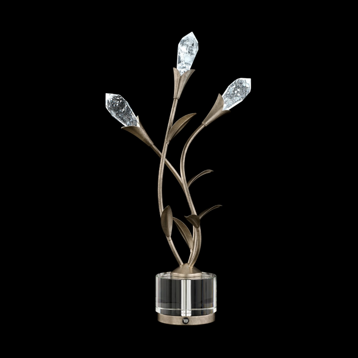 Schonbek S2407 Secret Garden 3-lt 25" Tall LED Table Lamp - Antique Silver