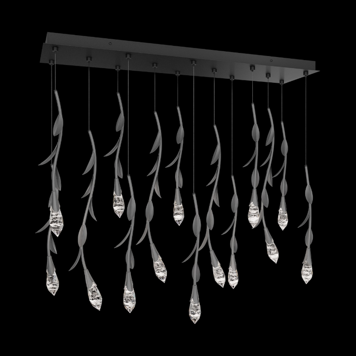 Schonbek S2414L Secret Garden 14-lt 40" LED Pendant - Antique Pewter