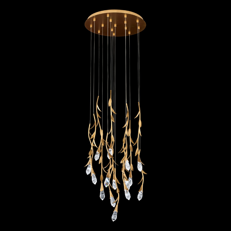 Schonbek S2415 Secret Garden 15-lt 23" LED Pendant - French Gold