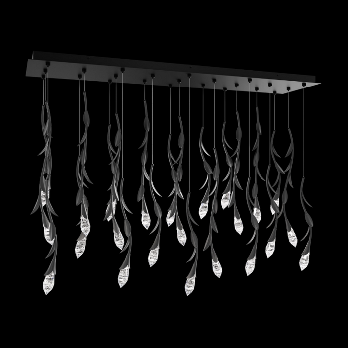 Schonbek S2423L Secret Garden 23-lt 53" LED Pendant - Black