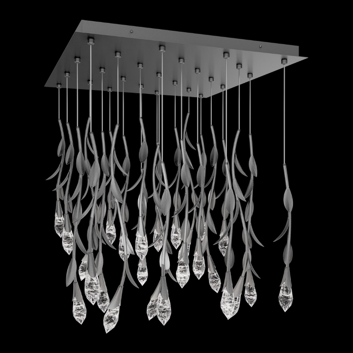 Schonbek S2425S Secret Garden 25-lt 28" LED Pendant - Antique Pewter