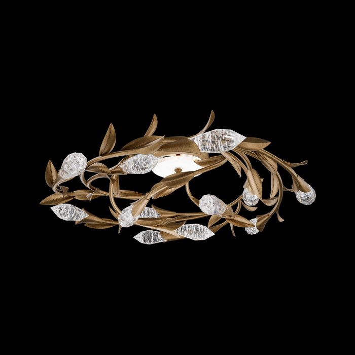Schonbek S2426 Secret Garden 12-lt 26" LED Flush Mount - French Gold