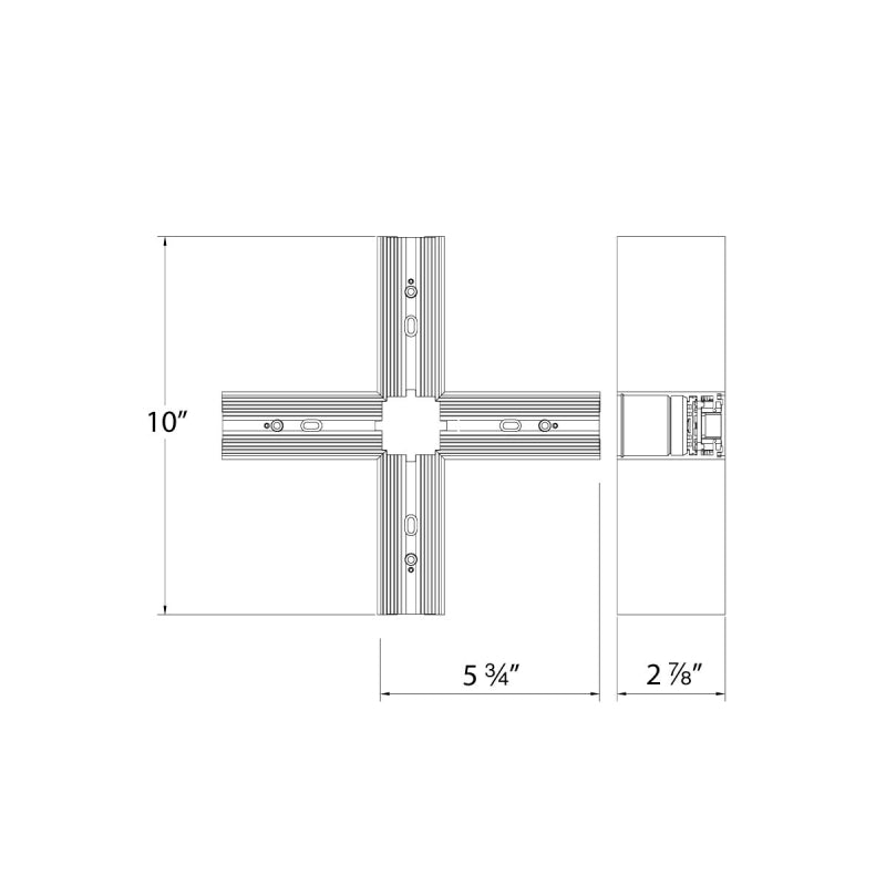 WAC S2CPS-X Ventrix Suspended Surface X Connector