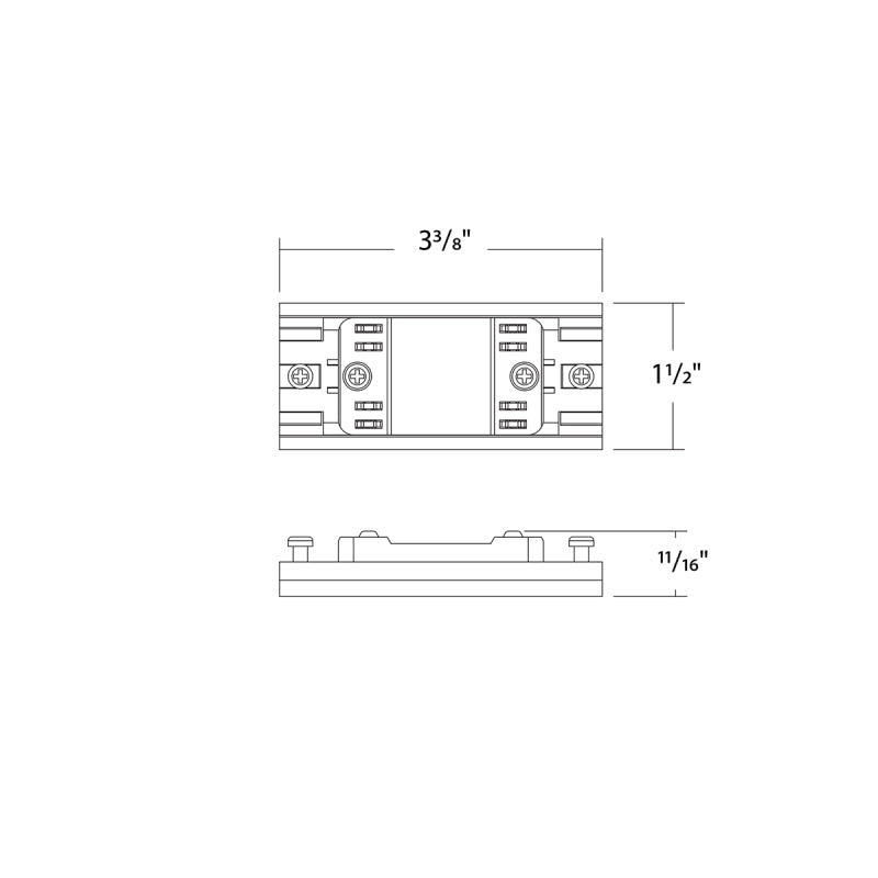 WAC S2CSR-I Ventrix Surface And Recessed I Connector