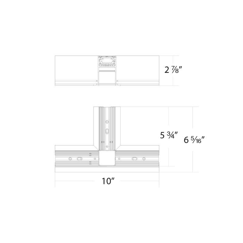 WAC S2CT-T Ventrix Recessed Trim T Connector