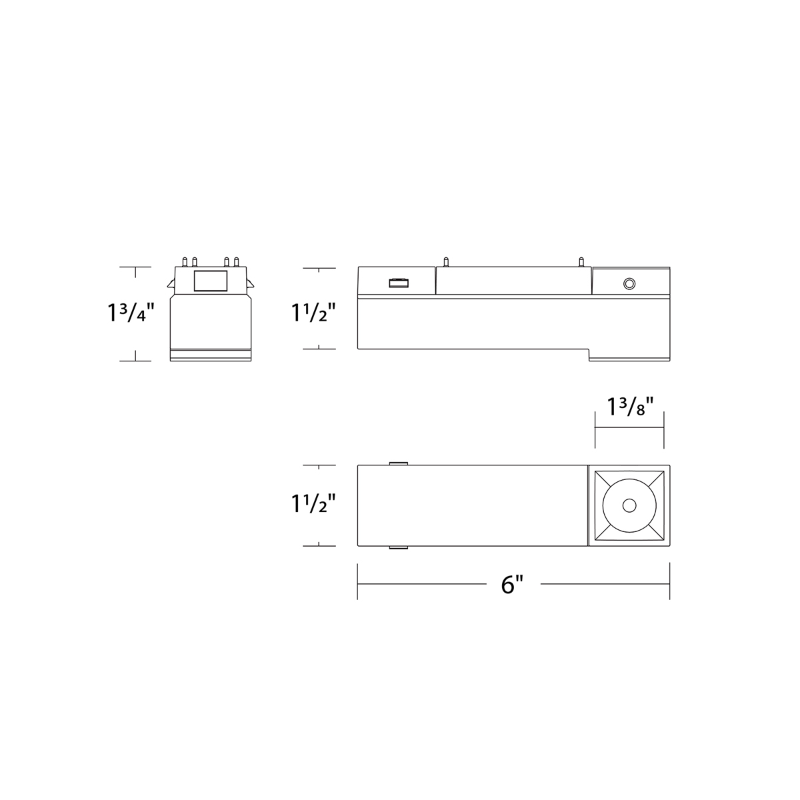 WAC S2SD-1 6" Ventrix 8.5W Stealth Downlight
