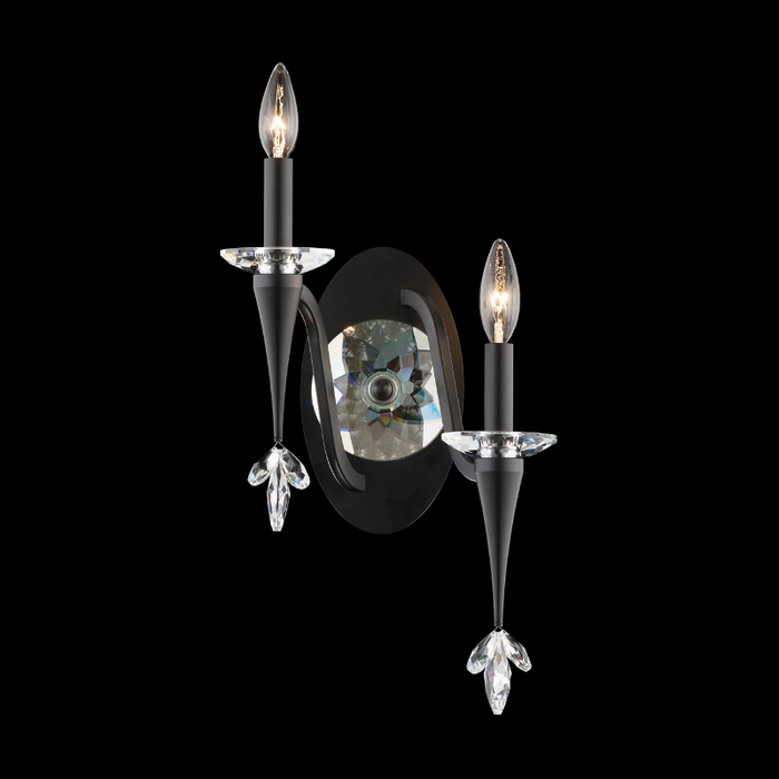 Schonbek S47502 Waverly 2-lt 20" Tall Wall Sconce - Black