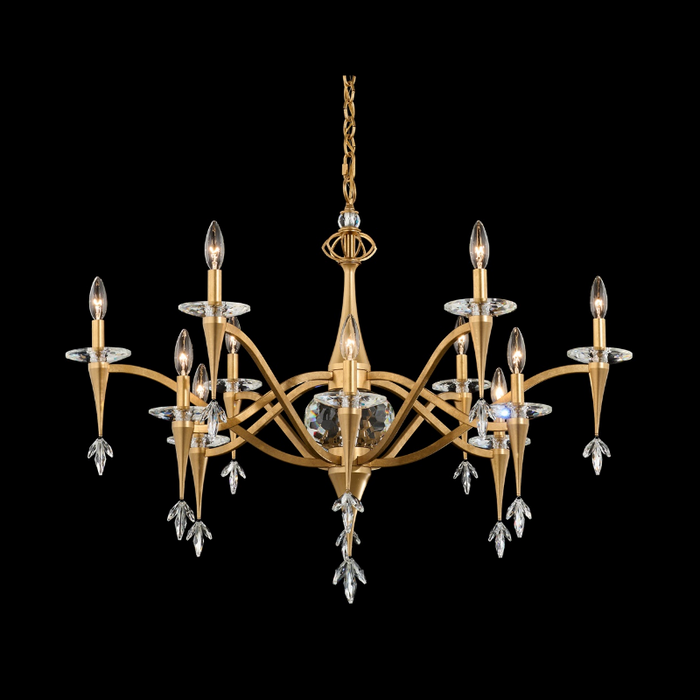 Schonbek S47512 Waverly 12-lt 40" Chandelier - French Gold