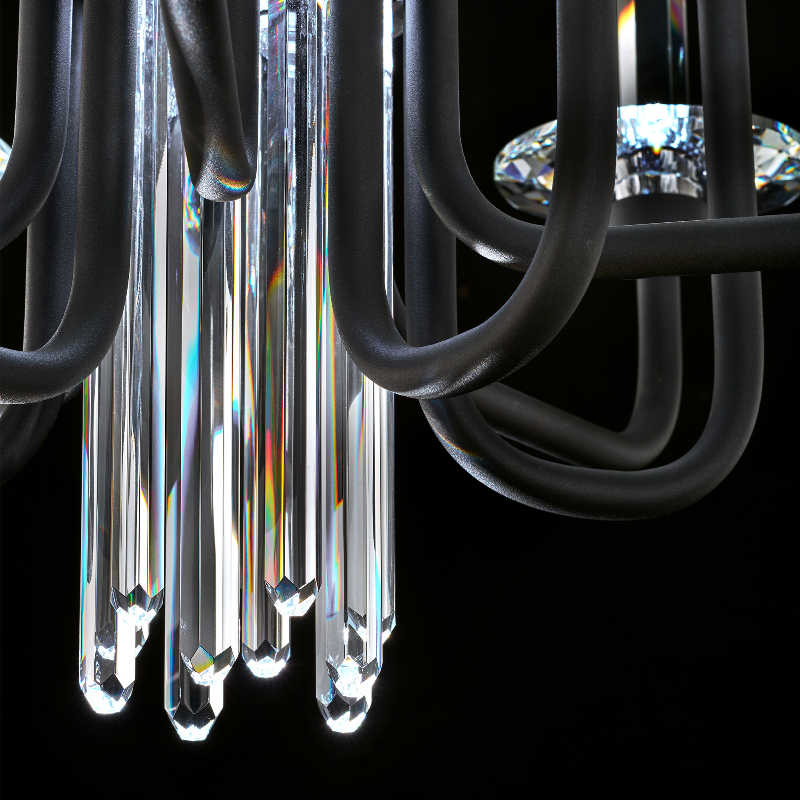 Schonbek S5710 Calliope 10-lt 24" LED Chandelier, CCT Selectable